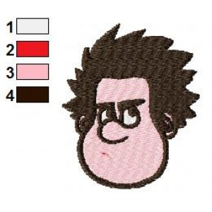 Wreck It Ralph Face 02 Embroidery Design